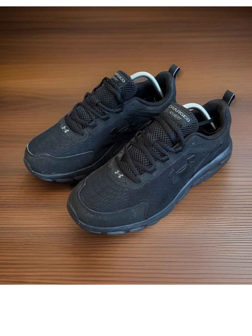 UNDER ARMOUR Charged Assert 9 Running Sneakers Mens Sz 11 Black EXTRA WIDE